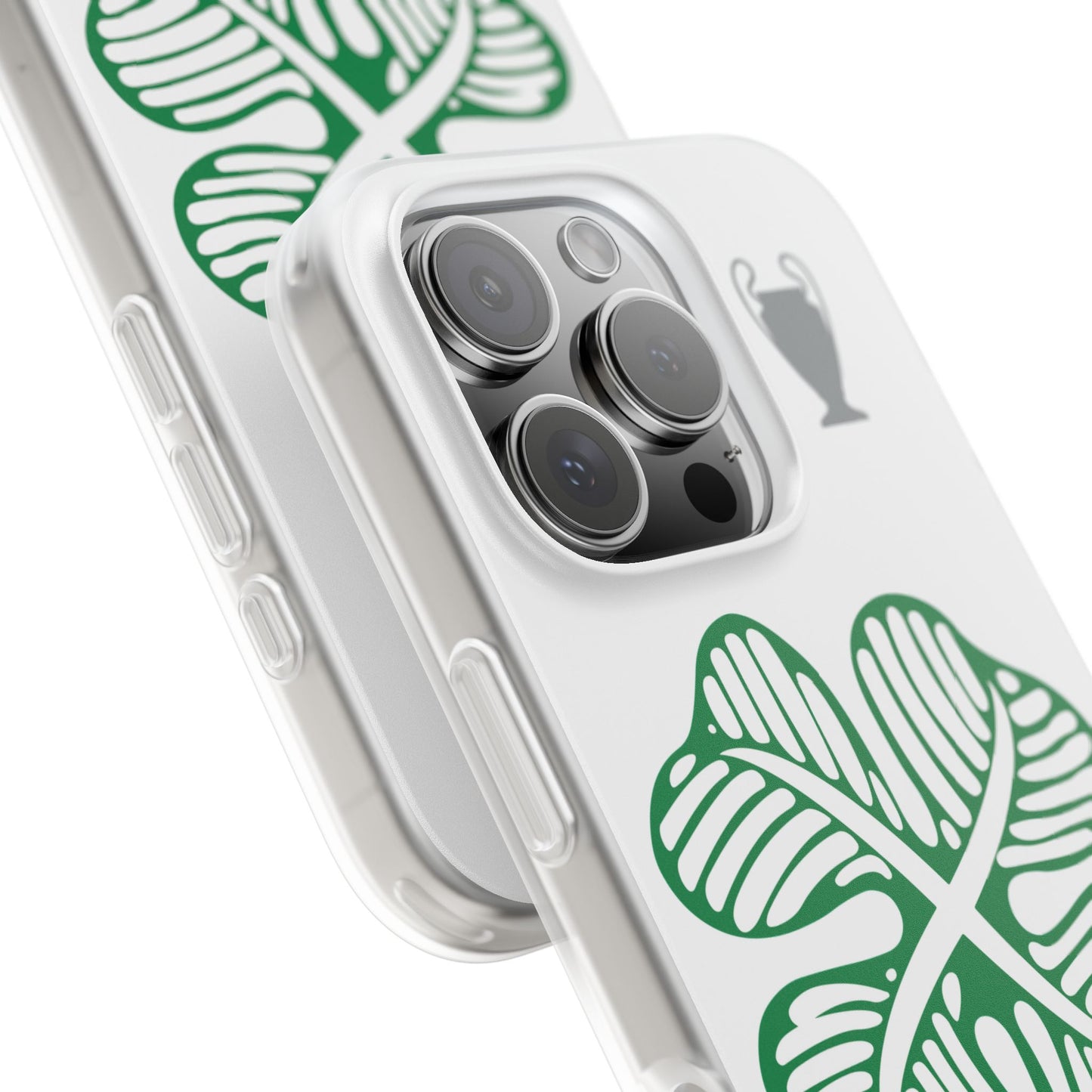 Celtic White iPhone Flexi Case - iPhone 16, 15, 14, Plus/Pro/pro Max