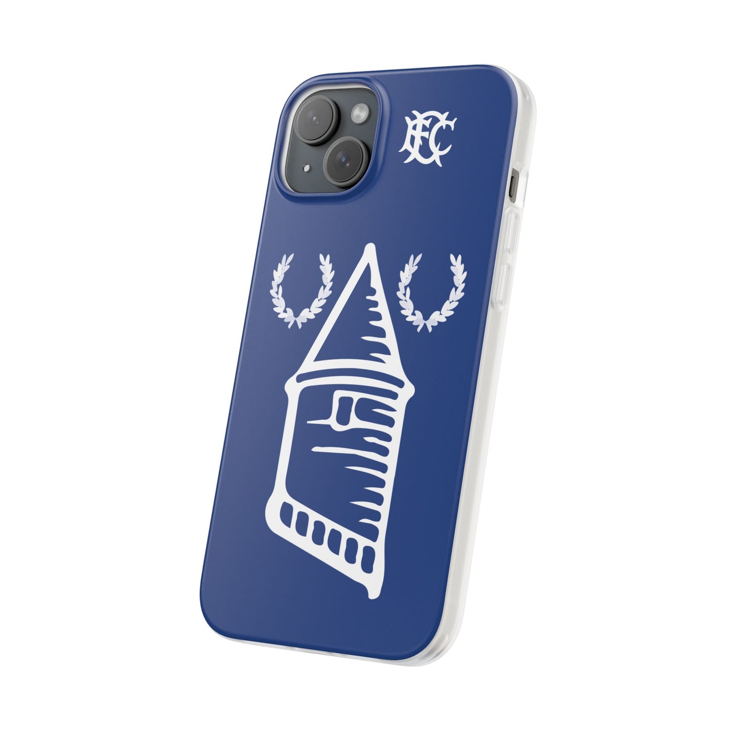 Everton Tower & Monogram Blue iPhone Flexi Case - iPhone 16, 15, 14, Plus/Pro/Pro Max