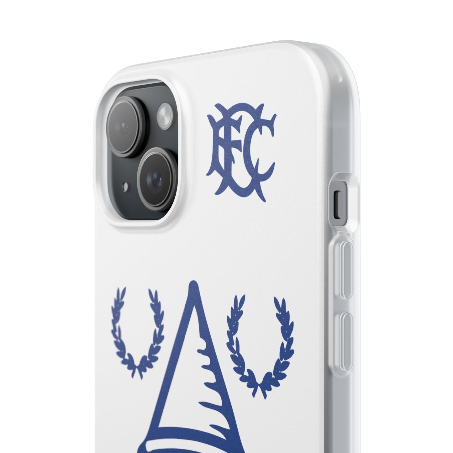 Everton Tower & Monogram White iPhone Flexi Case - iPhone 16, 15, 14 Plus/Pro/Pro Max