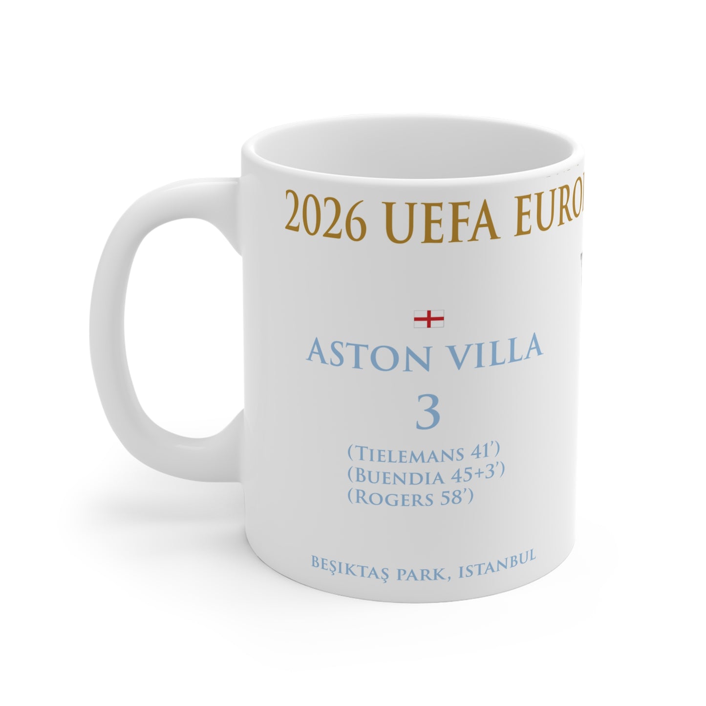 Aston Villa Europa League Winners Mug - White
