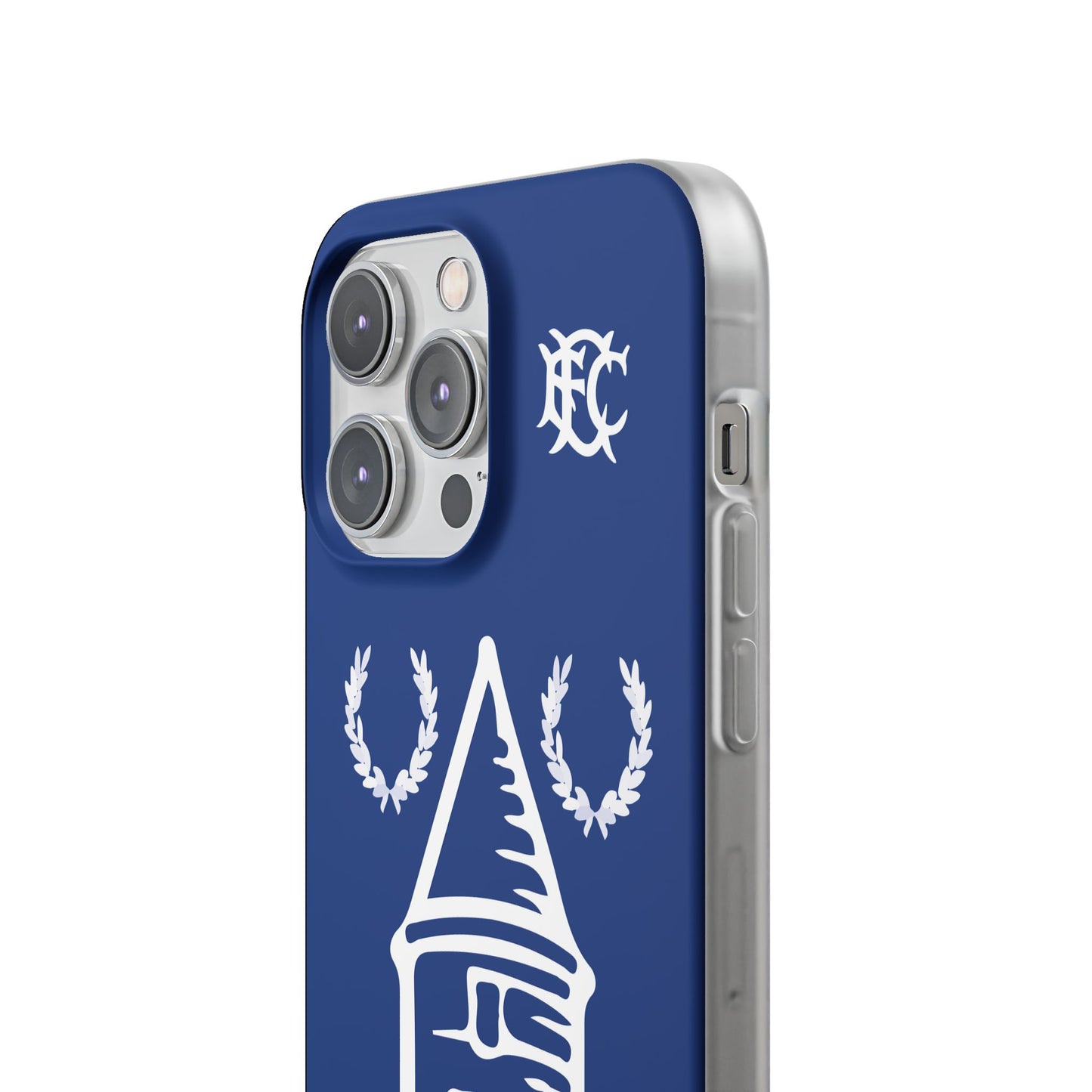 Everton Tower & Monogram Blue iPhone Flexi Case - iPhone 16, 15, 14, Plus/Pro/Pro Max