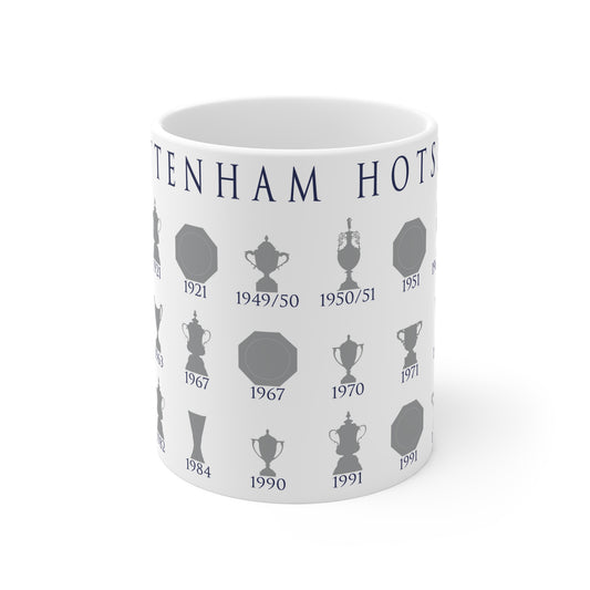 Tottenham Hotspur Trophies Collection Mug - White