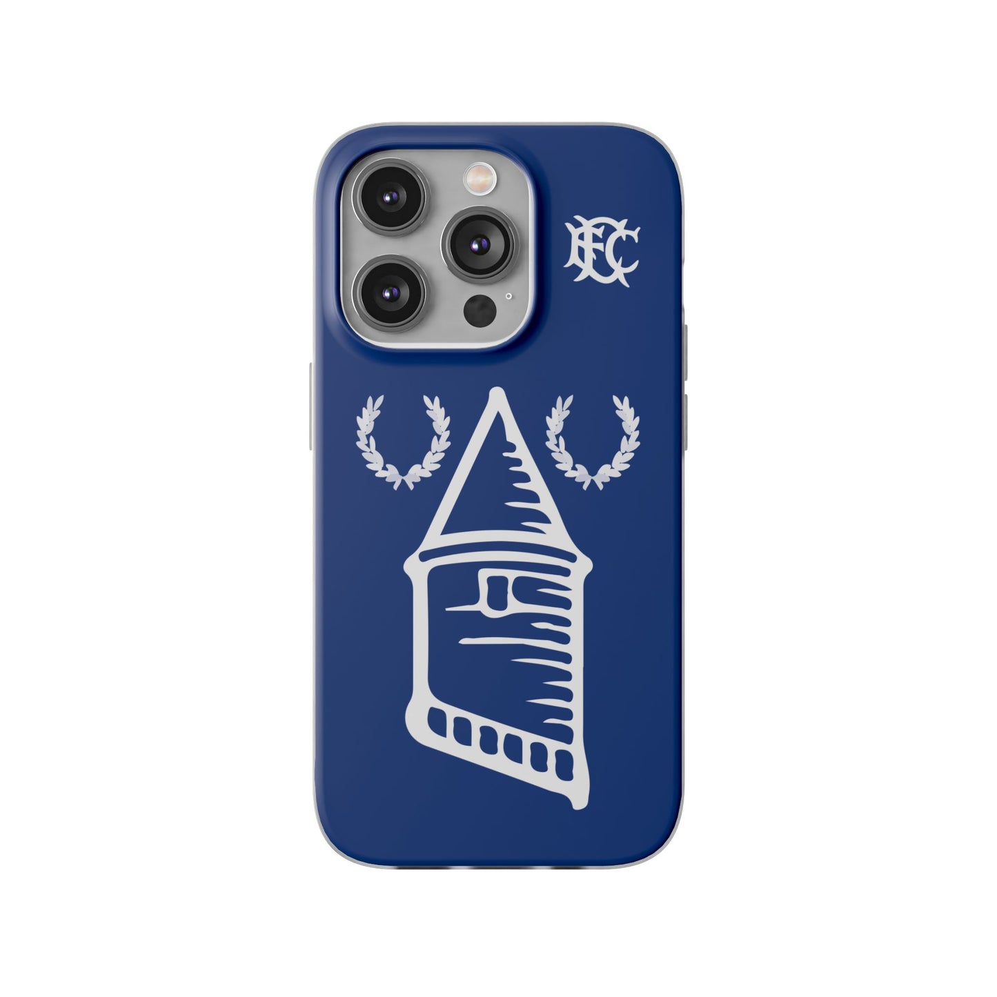 Everton Tower & Monogram Blue iPhone Flexi Case - iPhone 16, 15, 14, Plus/Pro/Pro Max