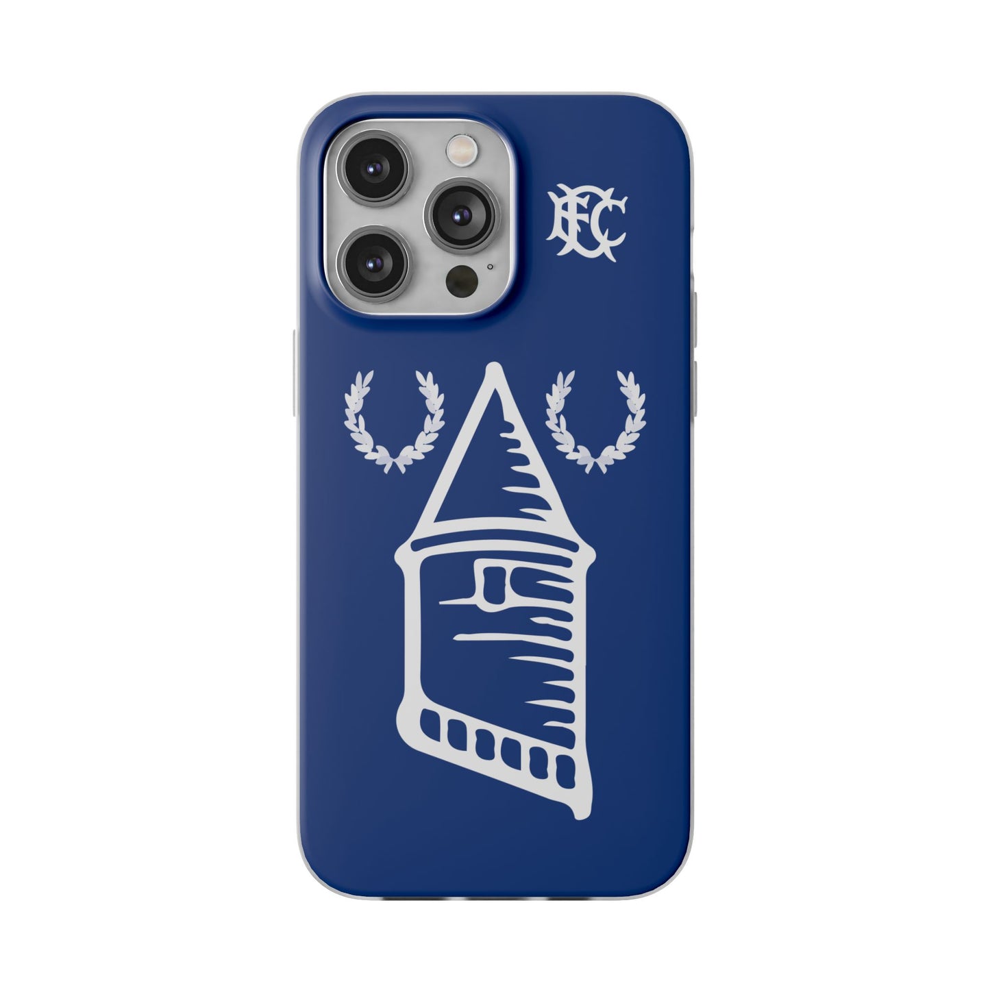 Everton Tower & Monogram Blue iPhone Flexi Case - iPhone 16, 15, 14, Plus/Pro/Pro Max