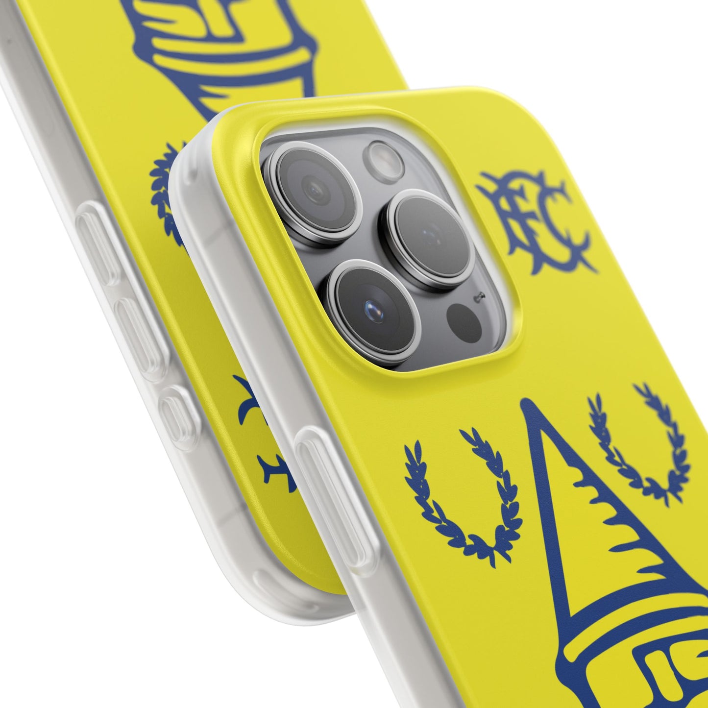 Everton Tower & Monogram Yellow iPhone Flexi Case - iPhone 16, 15, 14, Plus/Pro/Pro Max