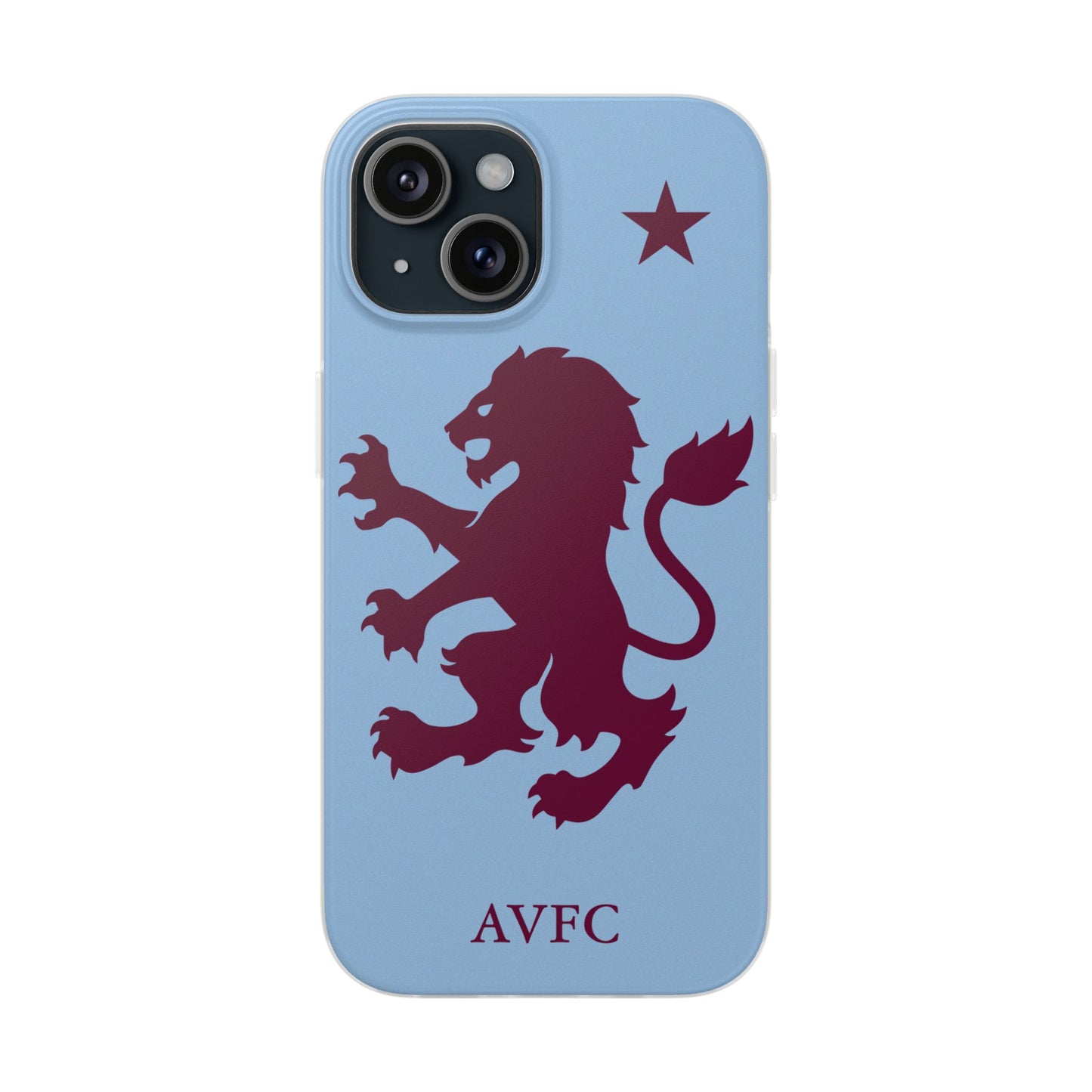 Aston Villa iPhone Flexi Case - iPhone 16, 15, 14, Plus/Pro/Pro Max - Blue