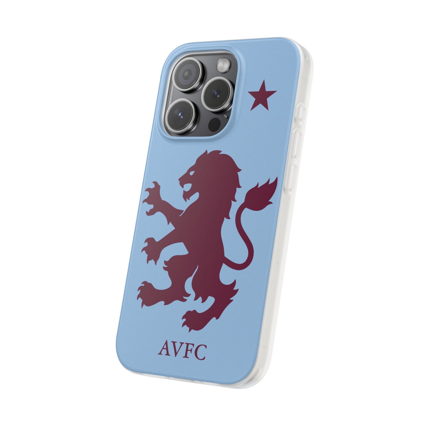 Aston Villa iPhone Flexi Case - iPhone 16, 15, 14, Plus/Pro/Pro Max - Blue