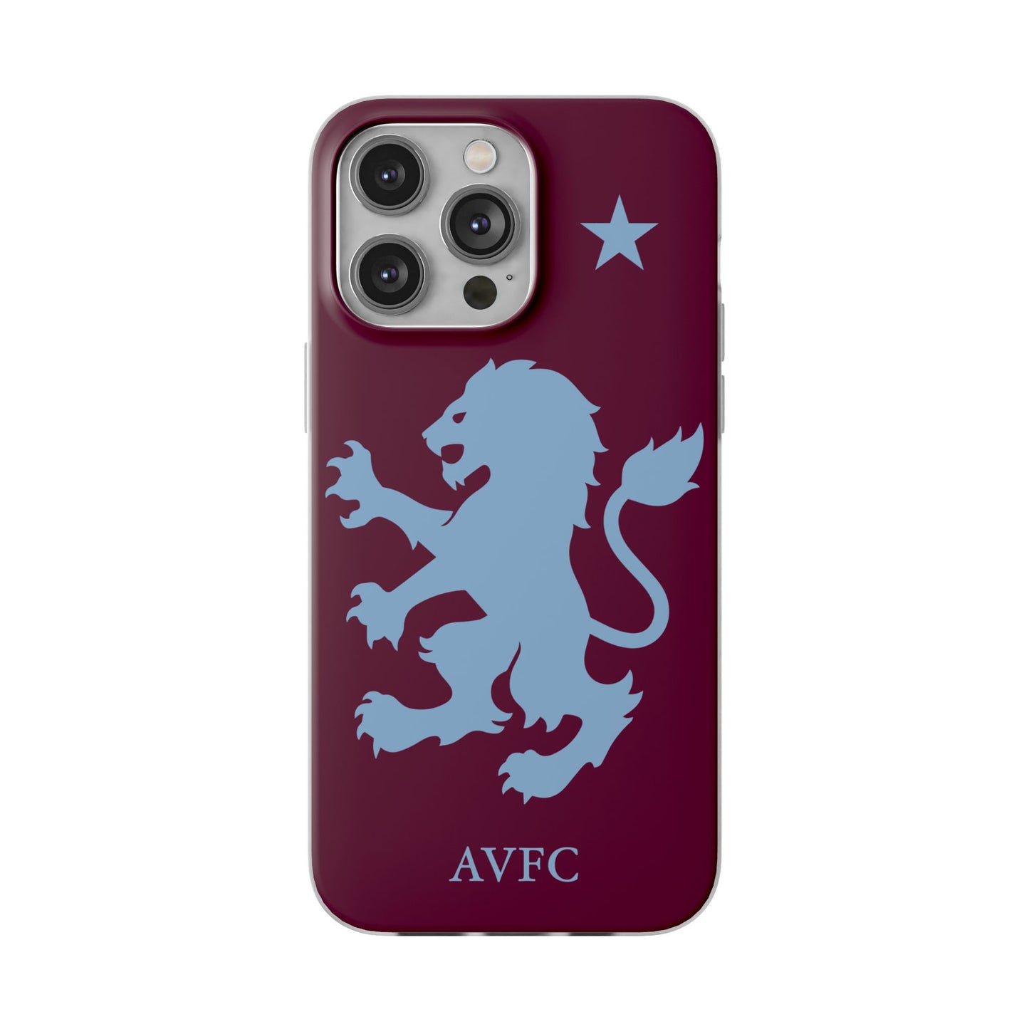 Aston Villa iPhone Flexi Case - iPhone 16, 15, 14, Plus/Pro/Pro Max - Claret