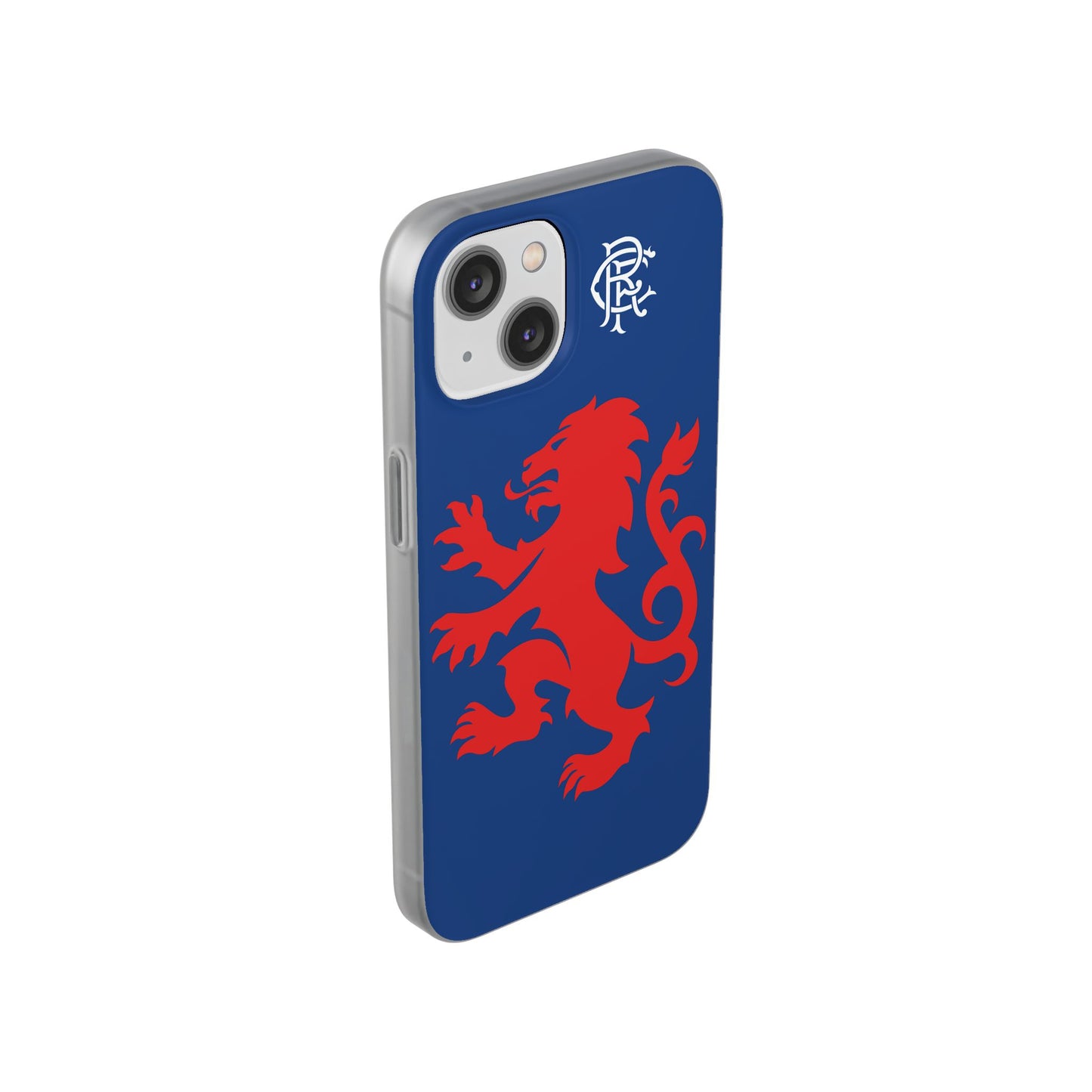 Rangers Lion & Monogram Blue iPhone Flexi Case - iPhone 16, 15, 14, Plus/Pro/Pro Max