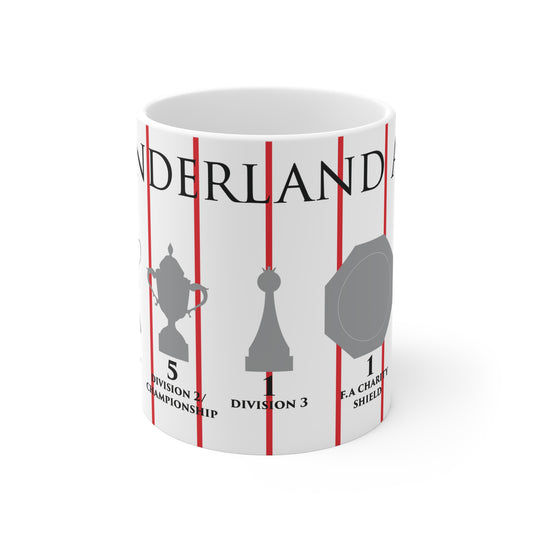 Sunderland Trophies Mug - White