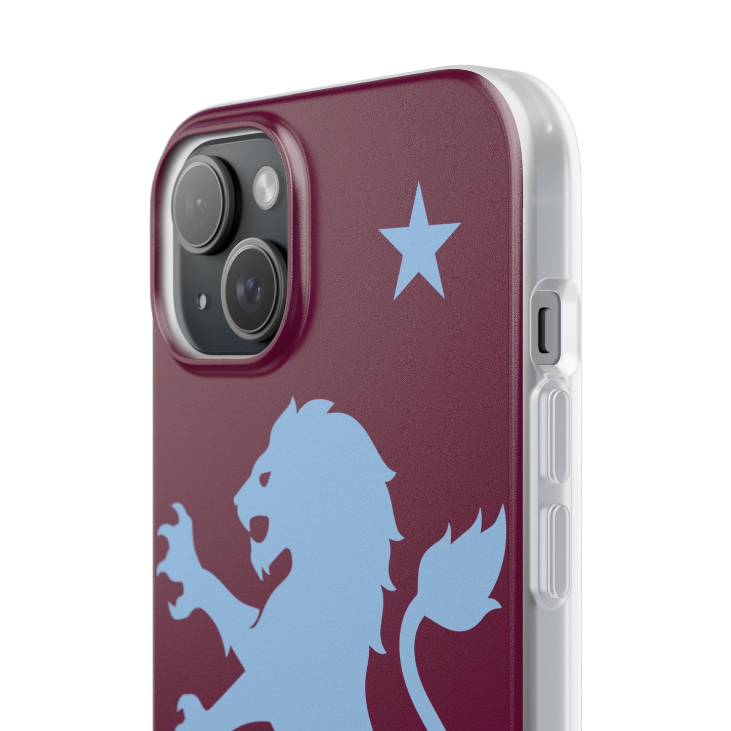 Aston Villa iPhone Flexi Case - iPhone 16, 15, 14, Plus/Pro/Pro Max - Claret