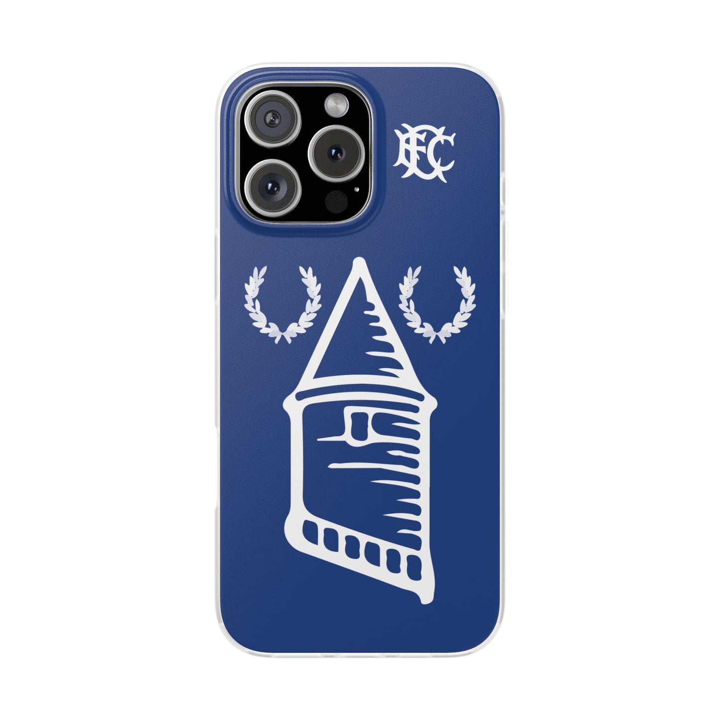 Everton Tower & Monogram Blue iPhone Flexi Case - iPhone 16, 15, 14, Plus/Pro/Pro Max