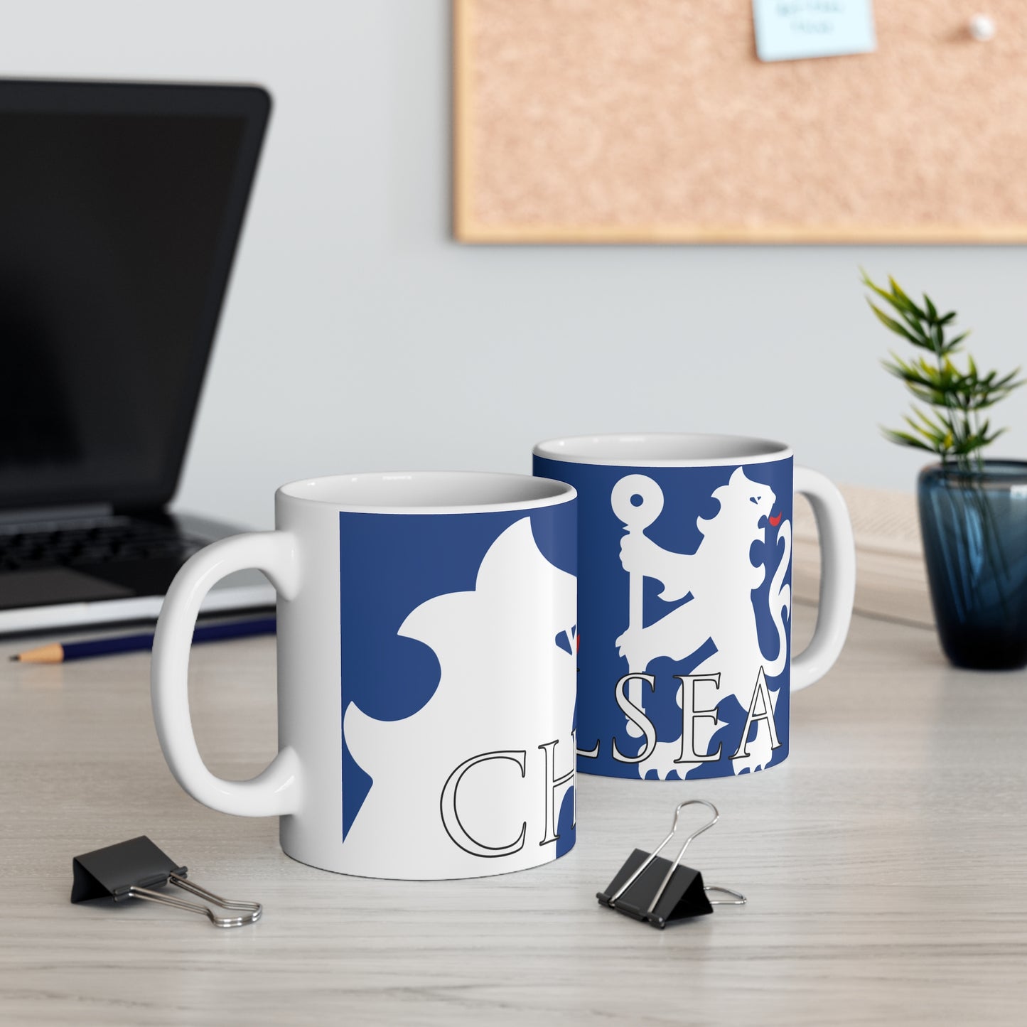 Chelsea Lion Mug - Blue