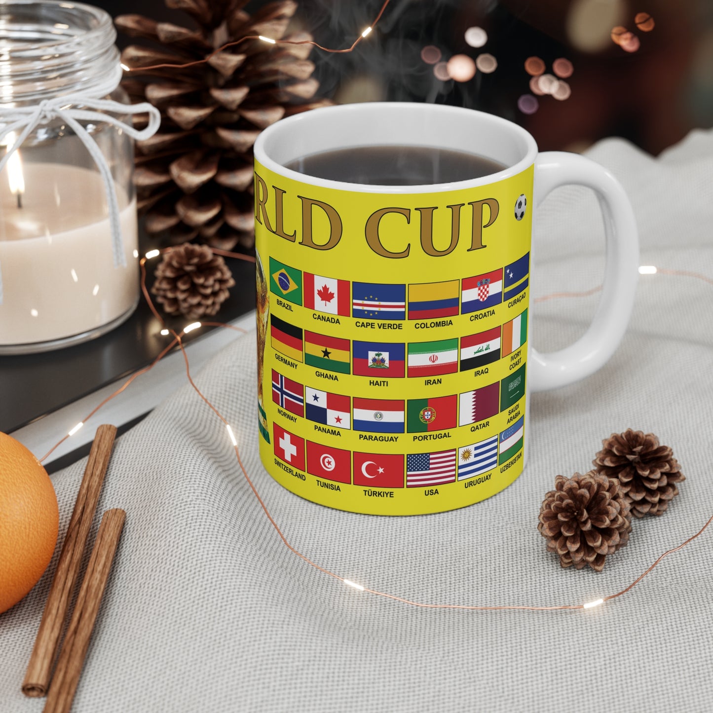 2026 Football World Cup Mug - Yellow