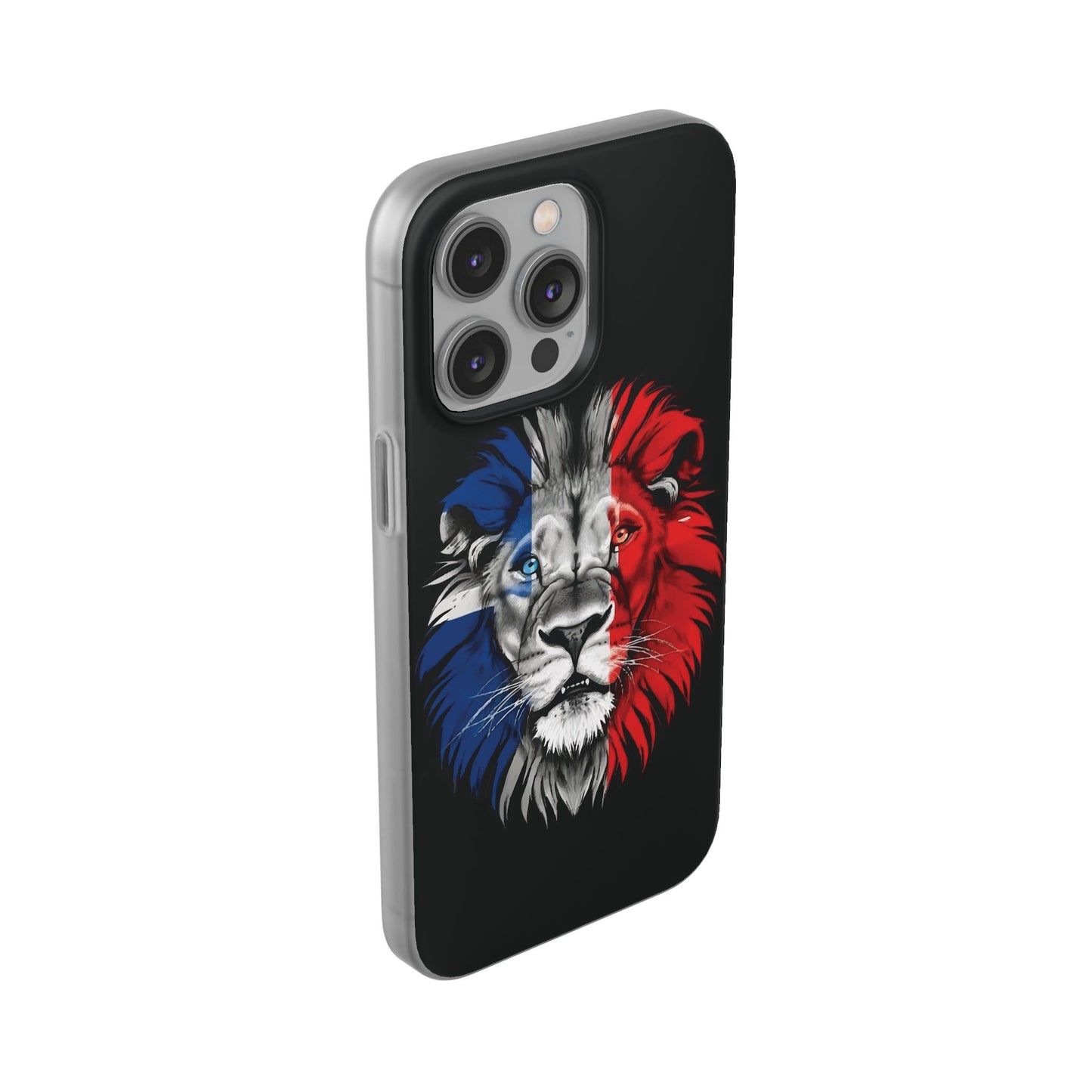 Great Britain Union Jack Lion black iPhone Flexi Case - iPhone 12, 13, 14, 15, 16, Mini/Plus/Pro/Pro Max