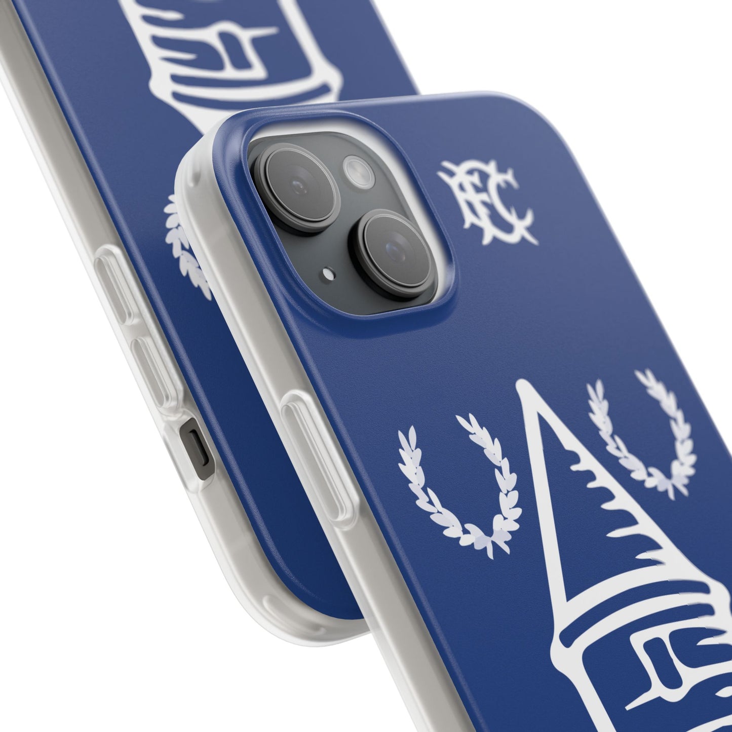 Everton Tower & Monogram Blue iPhone Flexi Case - iPhone 16, 15, 14, Plus/Pro/Pro Max