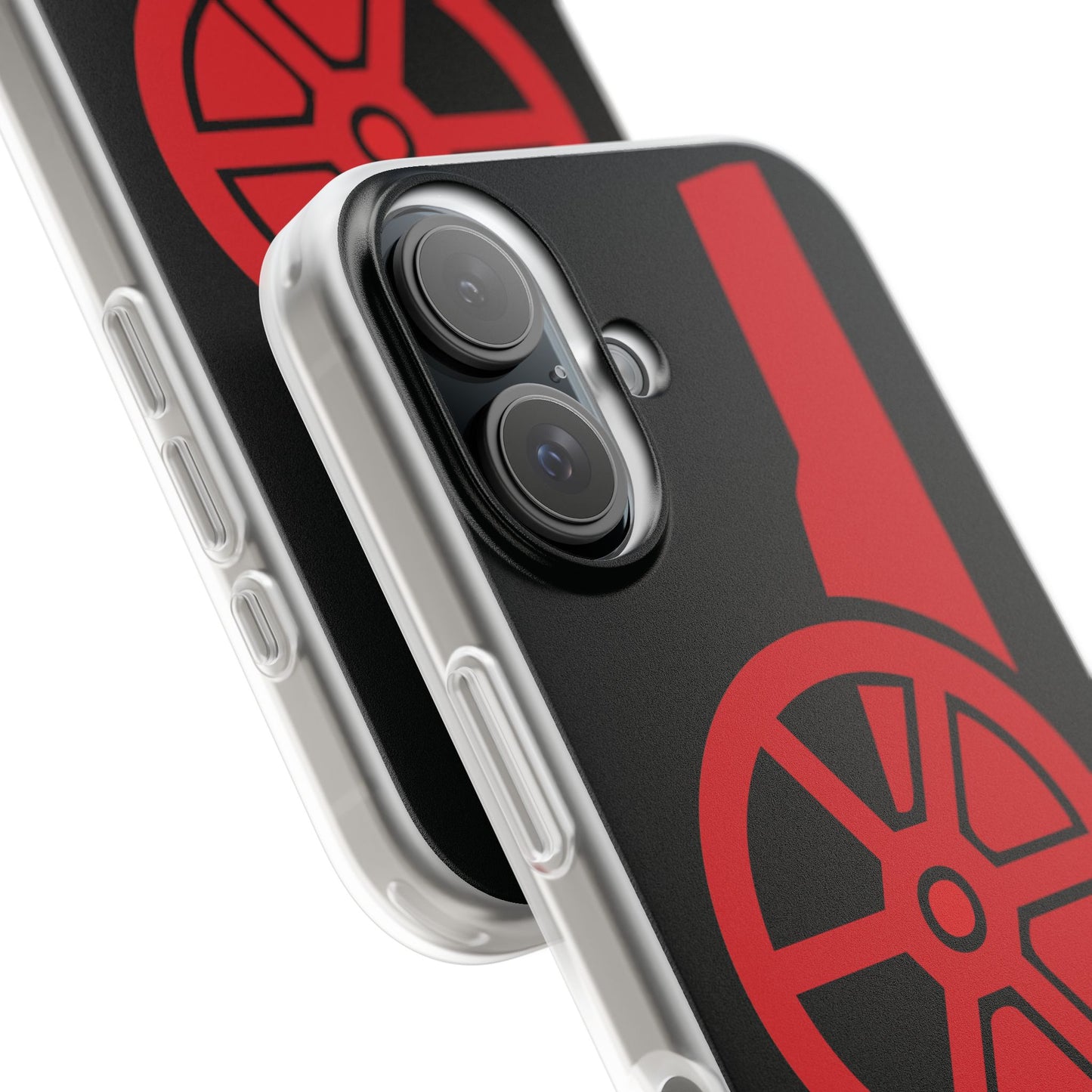 Arsenal Cannon Black iPhone Flexi Case - iPhone 16, 15, 14, Plus/Pro/Pro Max