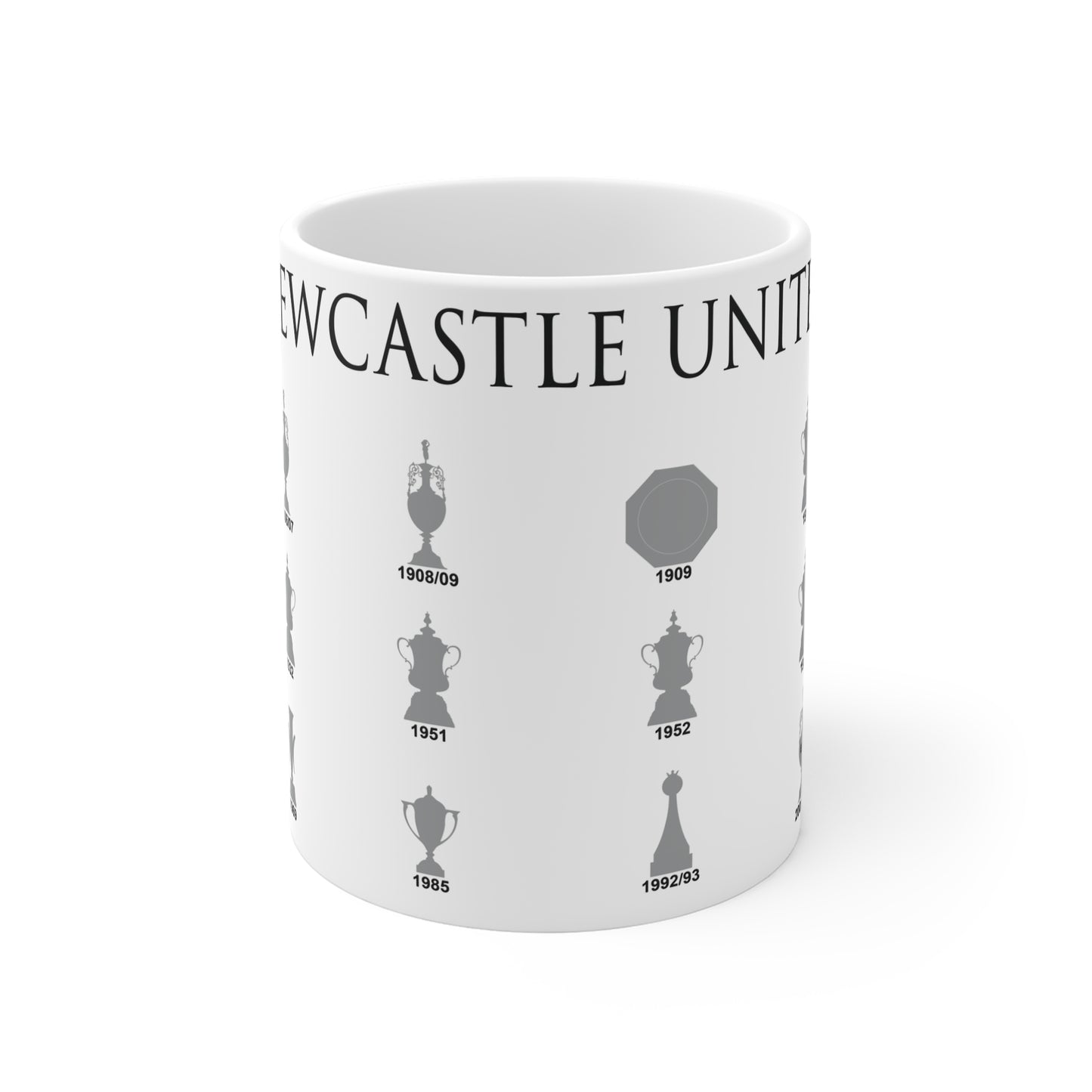 Newcastle United Trophies Collection Mug - White