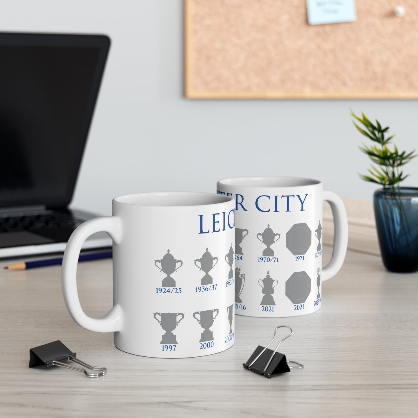 Leicester City Trophies Collection Mug - White