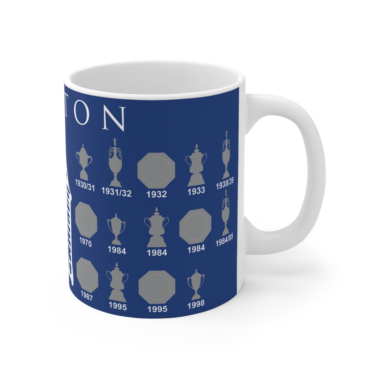 Everton Trophies Collection & Tower Mug - Blue