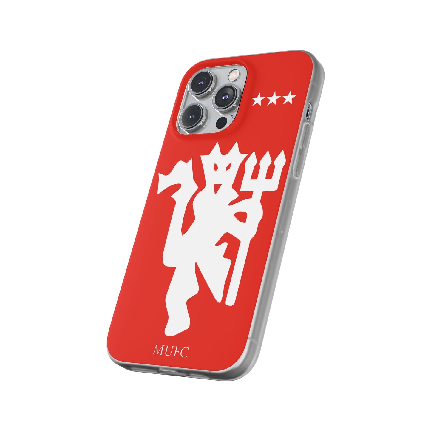 Manchester United iPhone Flexi Case - iPhone 16, 15, 14, Plus/Pro/Pro Max - Red