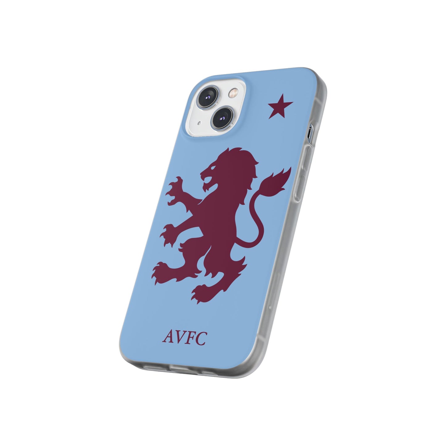 Aston Villa iPhone Flexi Case - iPhone 16, 15, 14, Plus/Pro/Pro Max - Blue