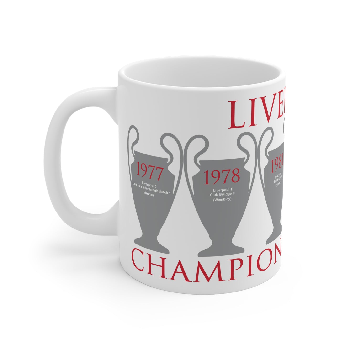 Liverpool Champions of Europe Mug - White