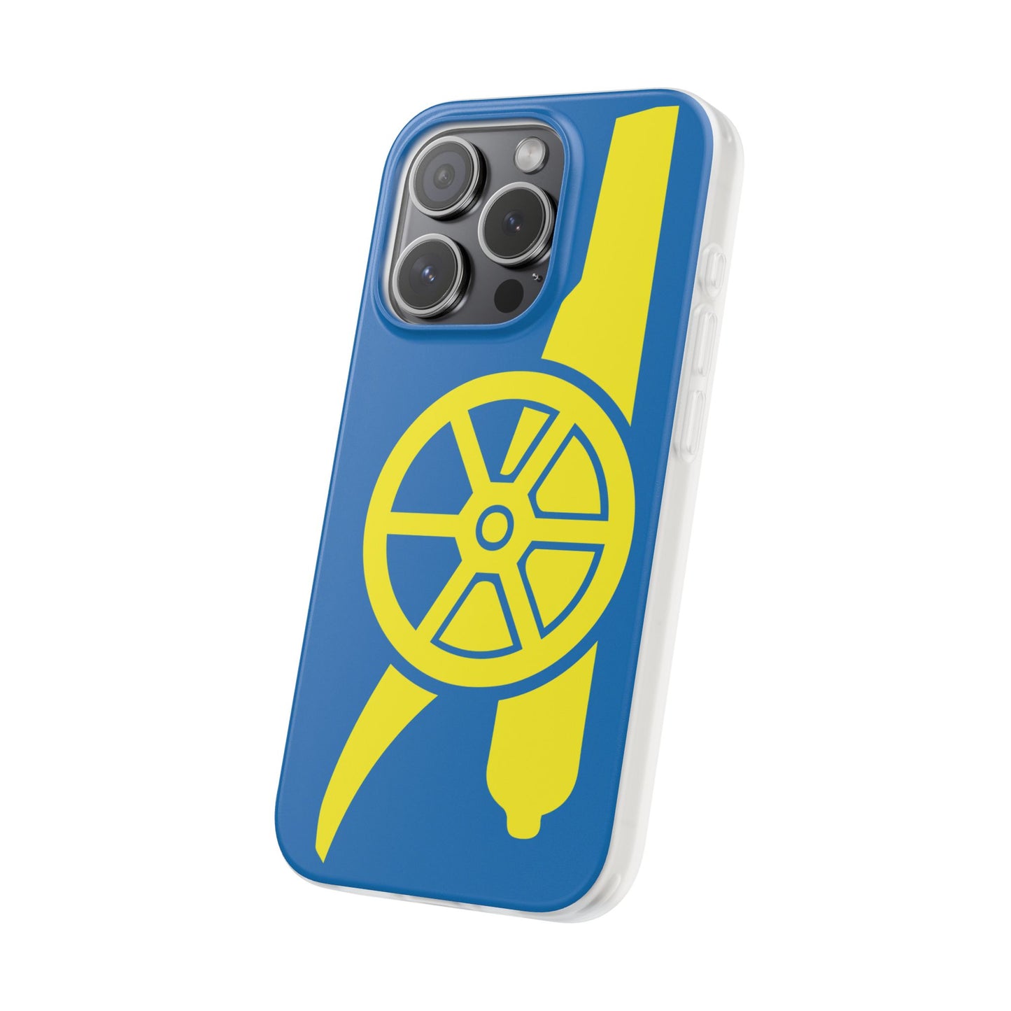 Arsenal Cannon Blue iPhone Flexi Case - iPhone 16, 15, 14, Plus/Pro/Pro Max