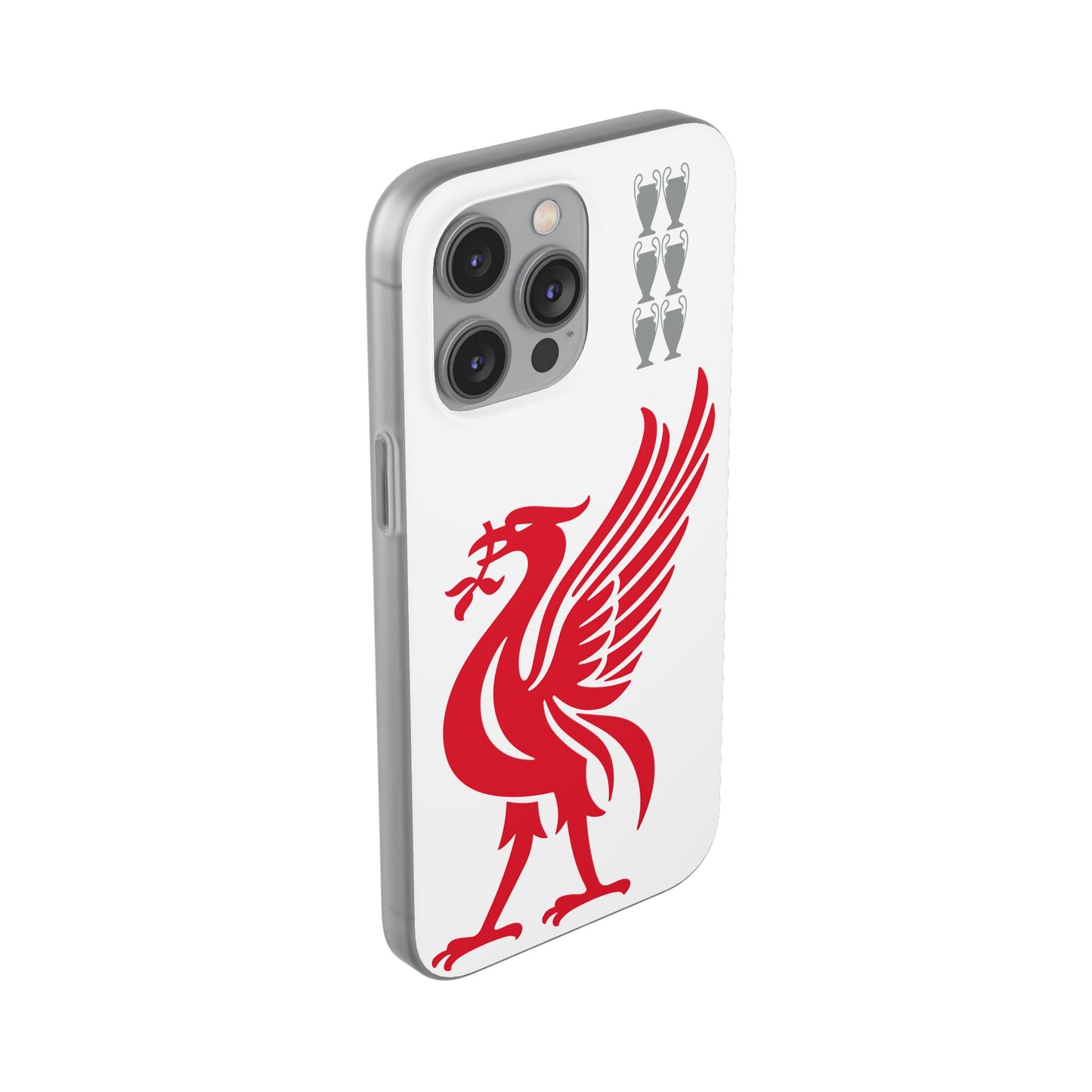 Liverpool White iPhone Flexi Case - iPhone 16, 15, 14, Plus/Pro/Pro Max