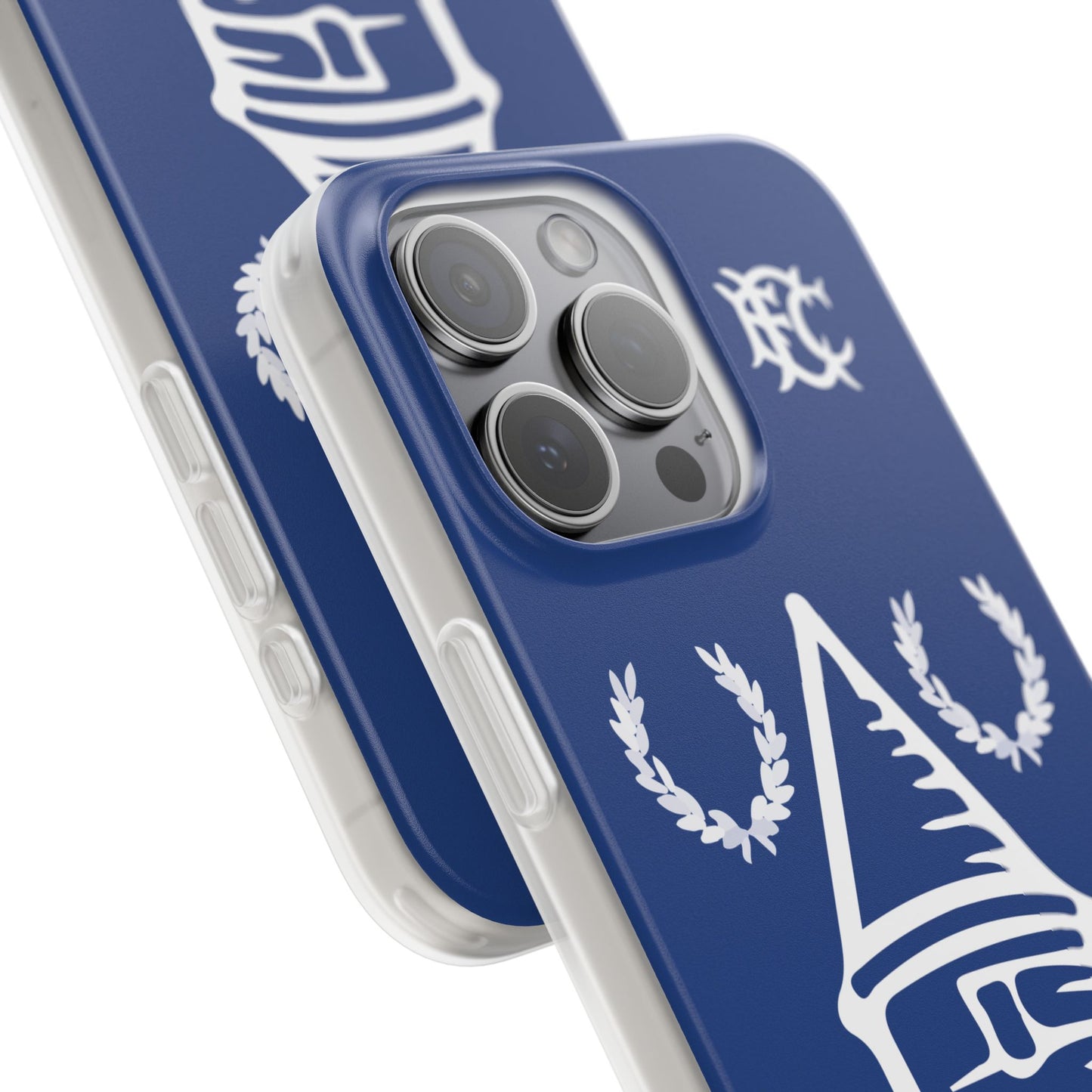 Everton Tower & Monogram Blue iPhone Flexi Case - iPhone 16, 15, 14, Plus/Pro/Pro Max