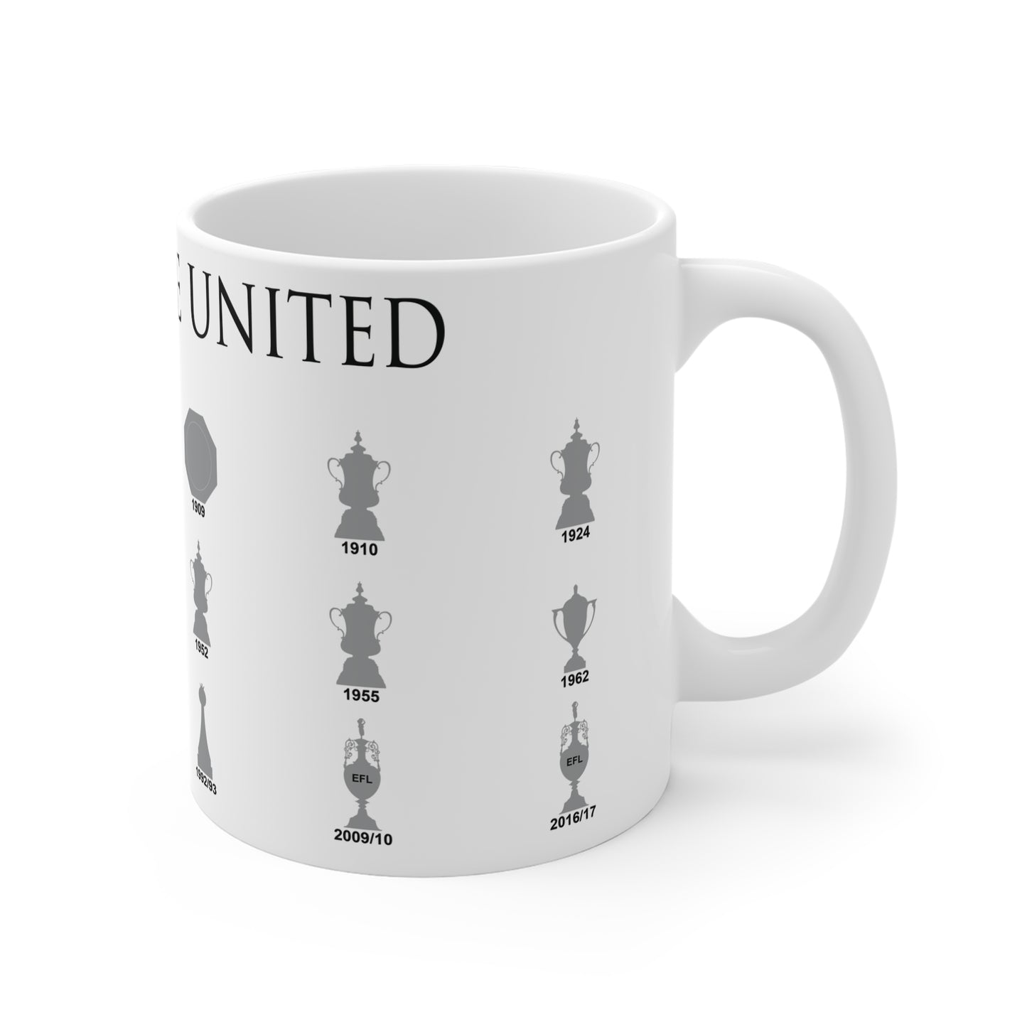 Newcastle United Trophies Collection Mug - White