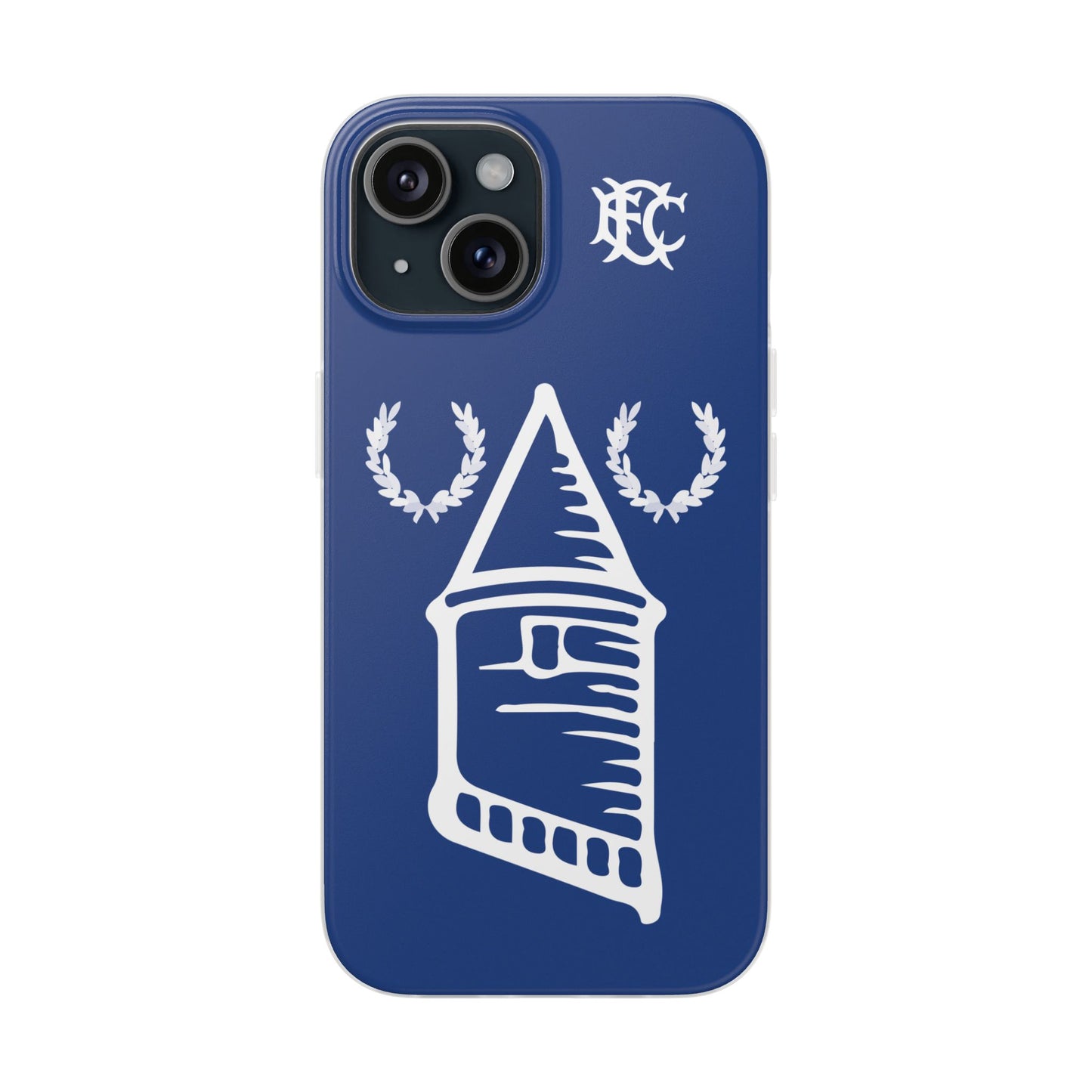 Everton Tower & Monogram Blue iPhone Flexi Case - iPhone 16, 15, 14, Plus/Pro/Pro Max