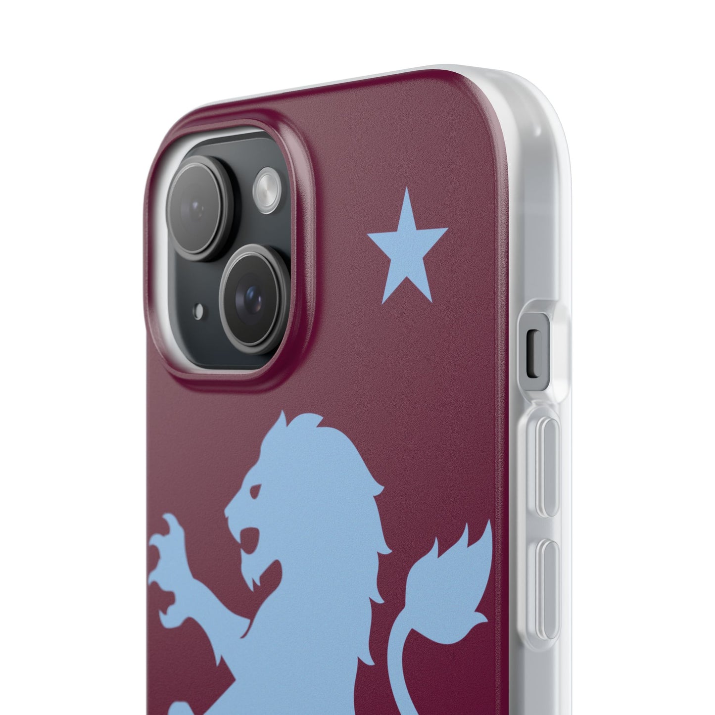 Aston Villa iPhone Flexi Case - iPhone 16, 15, 14, Plus/Pro/Pro Max - Claret