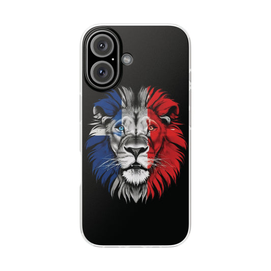 Great Britain Union Jack Lion black iPhone Flexi Case - iPhone 12, 13, 14, 15, 16, Mini/Plus/Pro/Pro Max