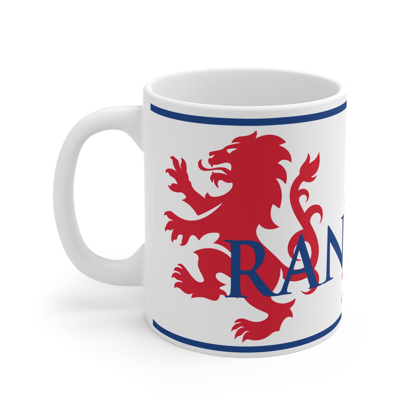 Rangers Lion Mug - White