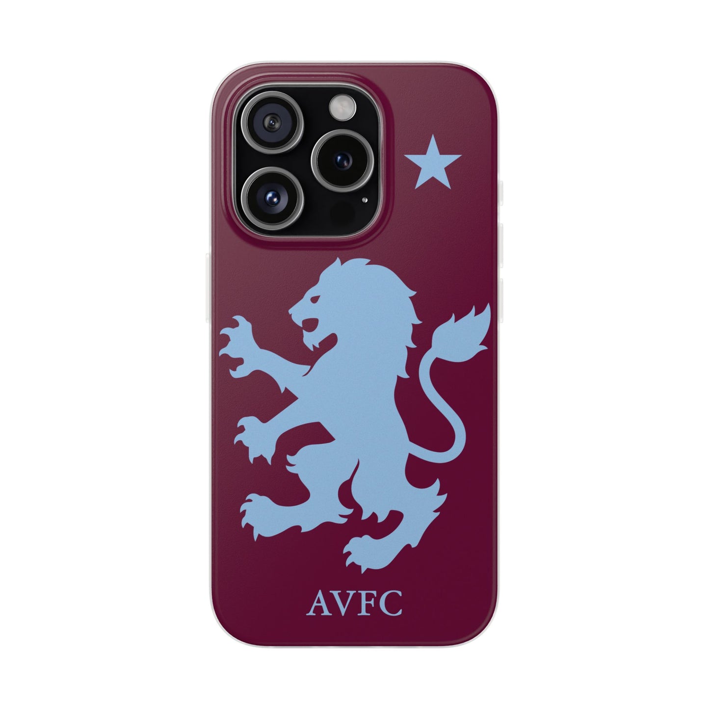 Aston Villa iPhone Flexi Case - iPhone 16, 15, 14, Plus/Pro/Pro Max - Claret