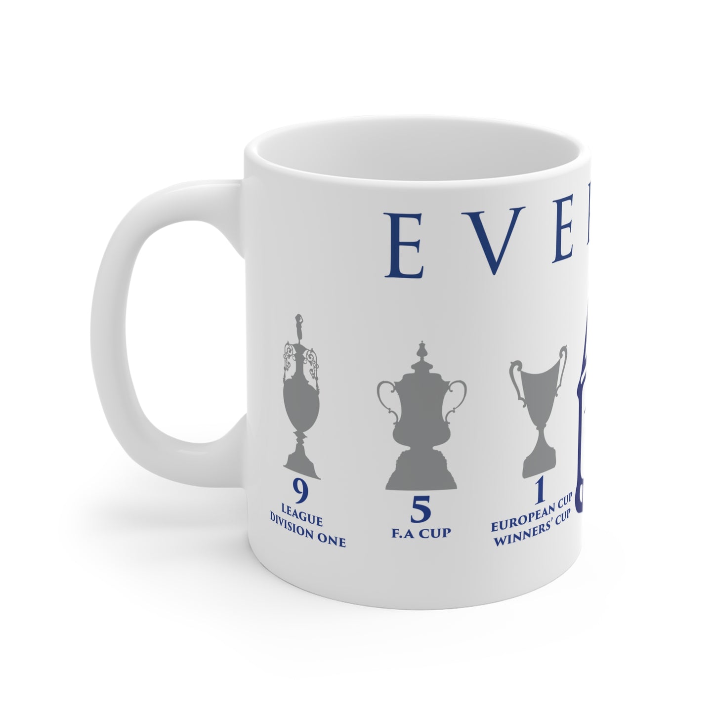 Everton Trophies & Tower Mug - White