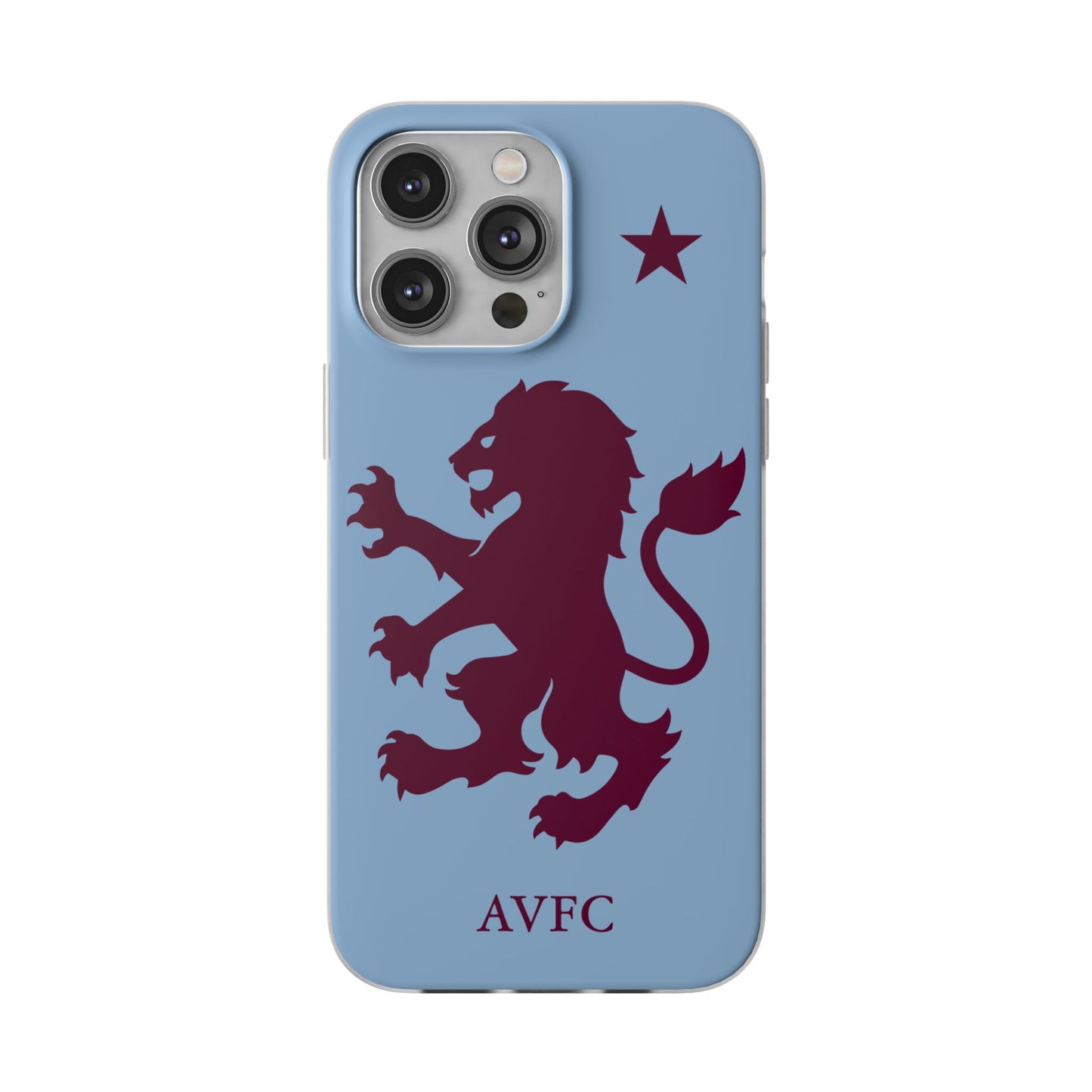 Aston Villa iPhone Flexi Case - iPhone 16, 15, 14, Plus/Pro/Pro Max - Blue