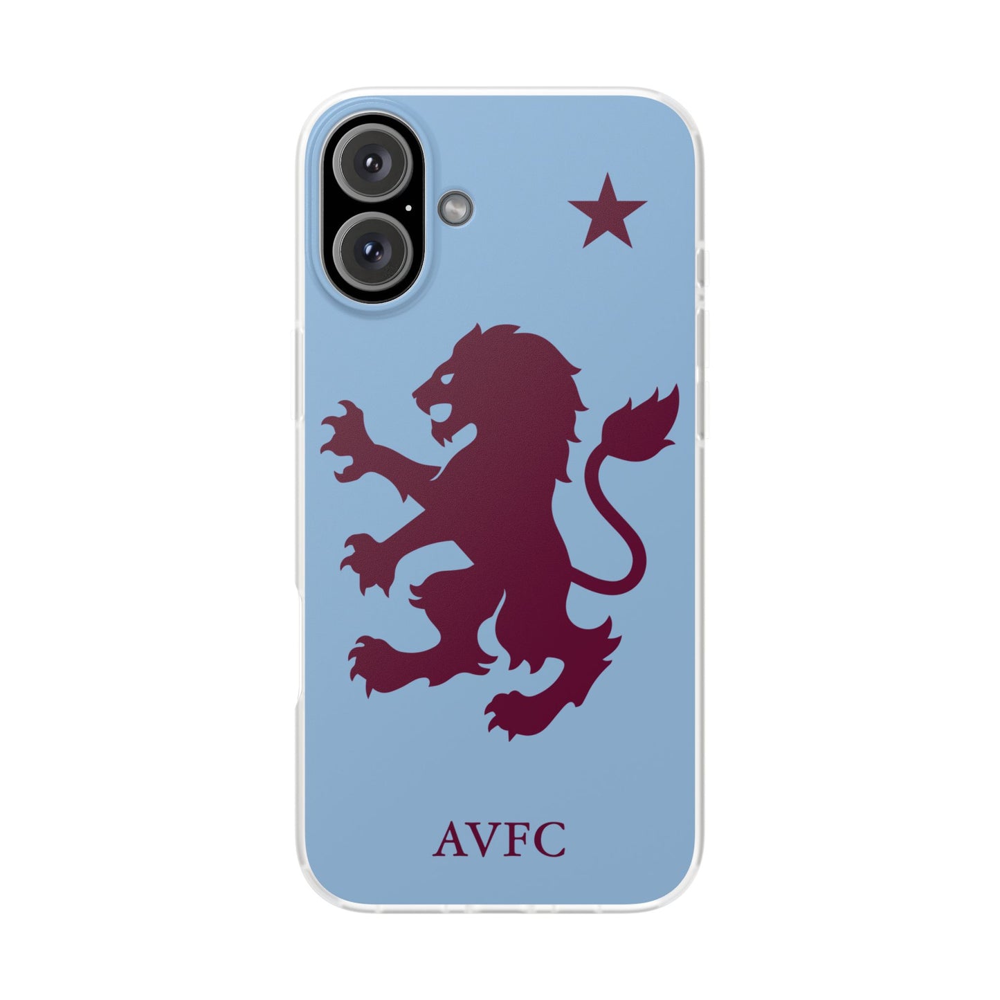 Aston Villa iPhone Flexi Case - iPhone 16, 15, 14, Plus/Pro/Pro Max - Blue