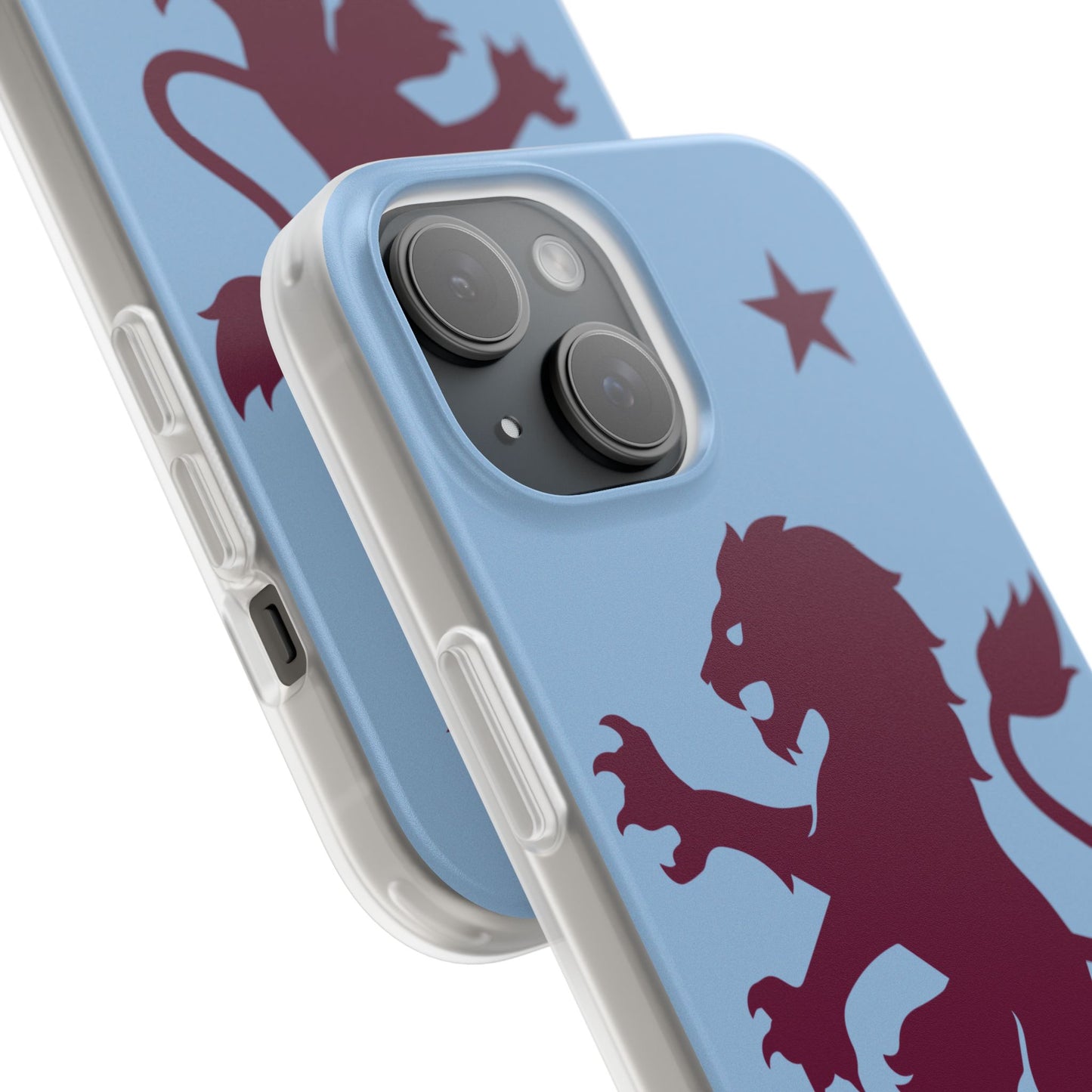 Aston Villa iPhone Flexi Case - iPhone 16, 15, 14, Plus/Pro/Pro Max - Blue