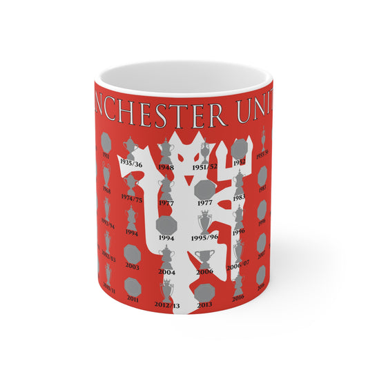 Manchester United Trophies Collection & Devil Mug - Red