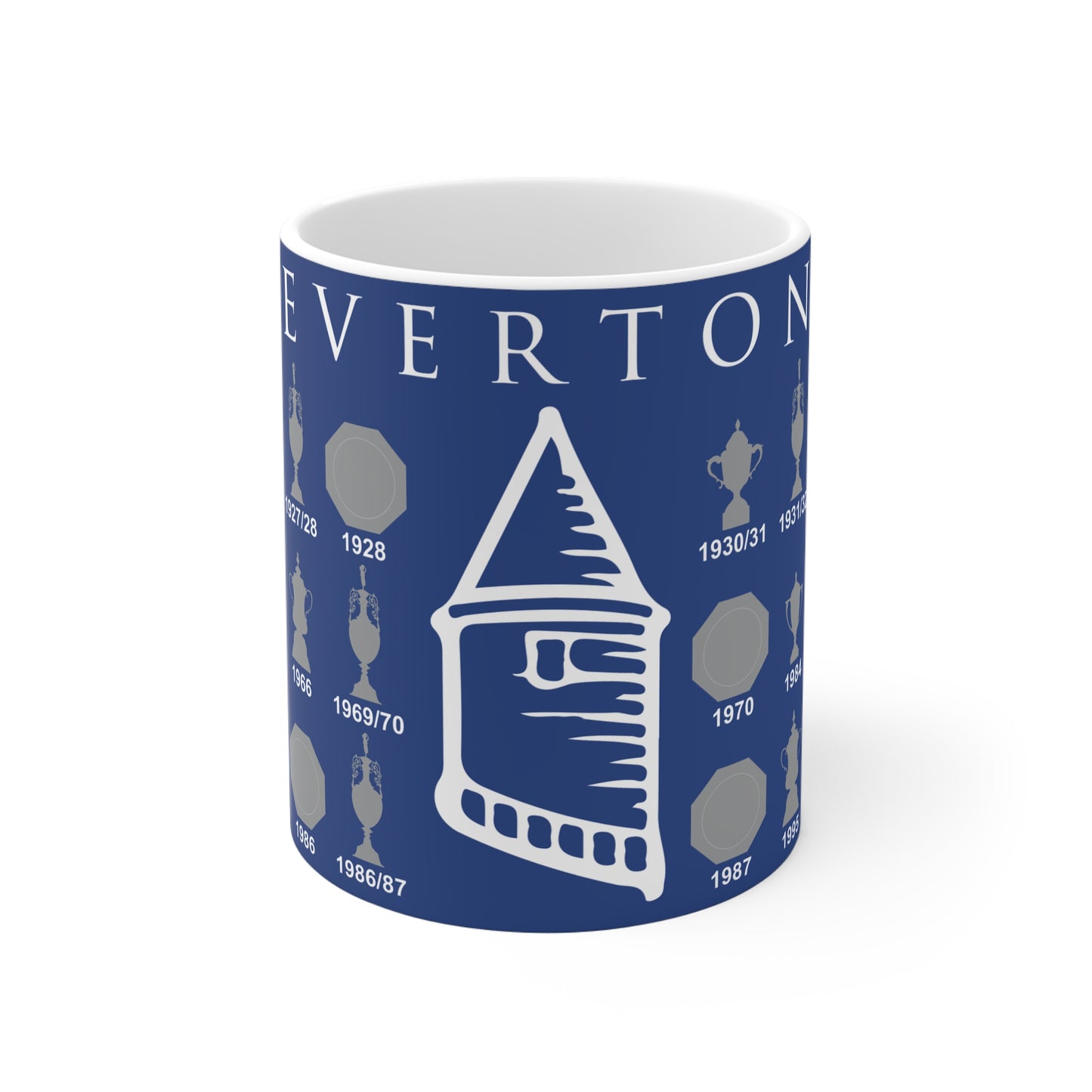 Everton Trophies Collection & Tower Mug - Blue