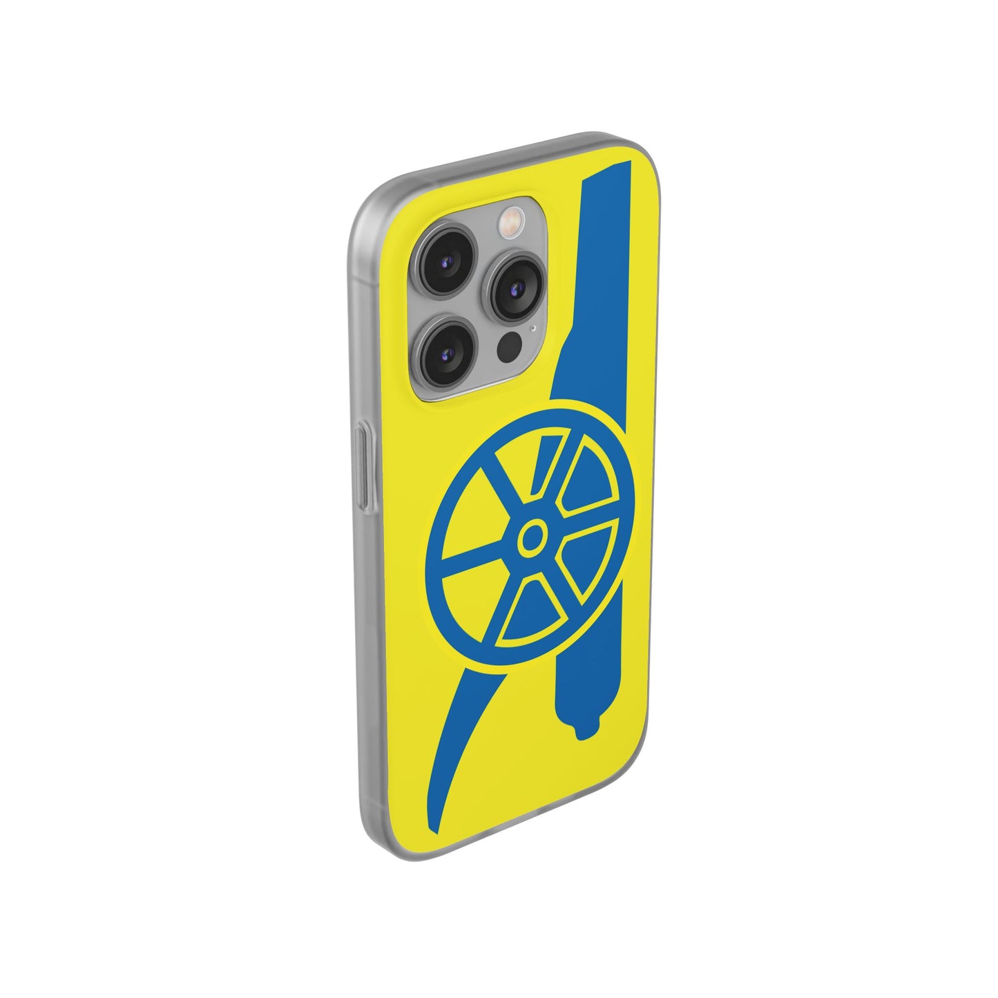 Arsenal Cannon Yellow iPhone Flexi Case - iPhone 16, 15, 14, Plus/Pro/Pro Max