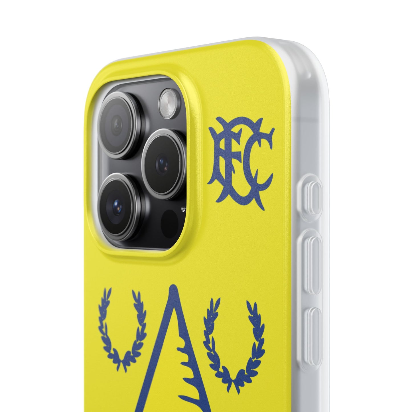 Everton Tower & Monogram Yellow iPhone Flexi Case - iPhone 16, 15, 14, Plus/Pro/Pro Max