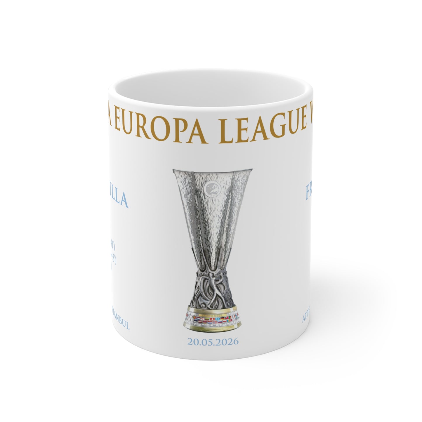 Aston Villa Europa League Winners Mug - White