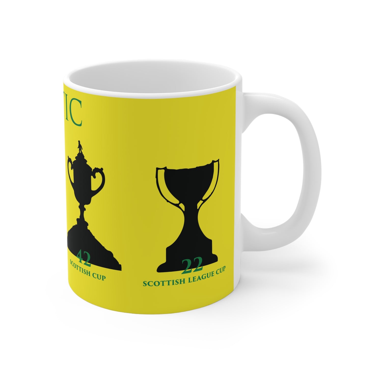 Celtic Trophies Mug - Yellow