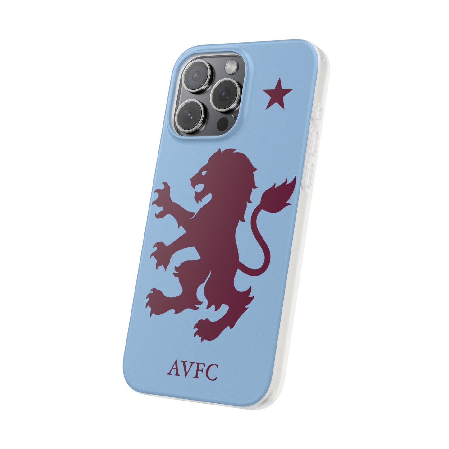 Aston Villa iPhone Flexi Case - iPhone 16, 15, 14, Plus/Pro/Pro Max - Blue