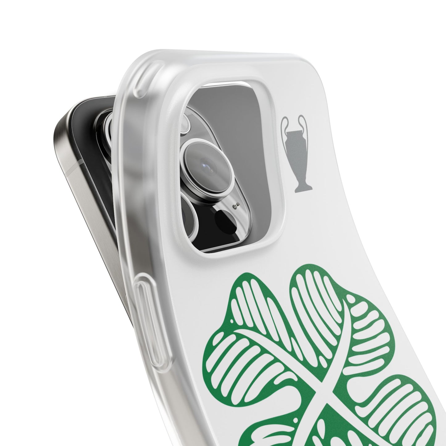 Celtic White iPhone Flexi Case - iPhone 16, 15, 14, Plus/Pro/pro Max