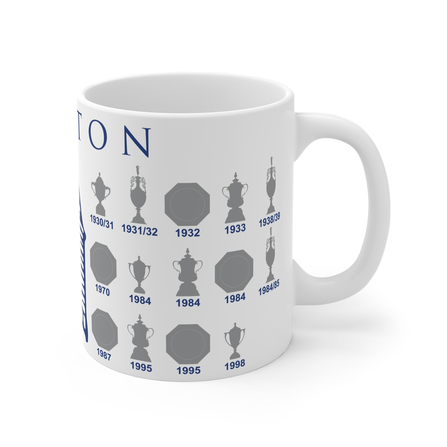 Everton Trophies Collection & Tower Mug - White