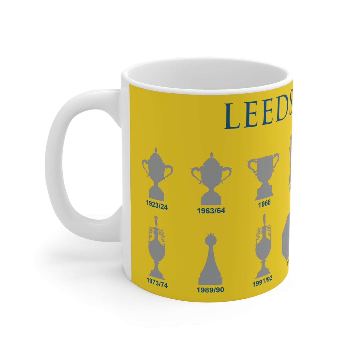 Leeds United Trophies Collection Mug - Yellow